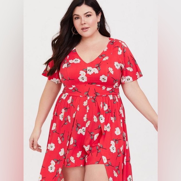 torrid | Dresses | Maxi Challis Walkthrough Dress Sz 4 | Poshmark